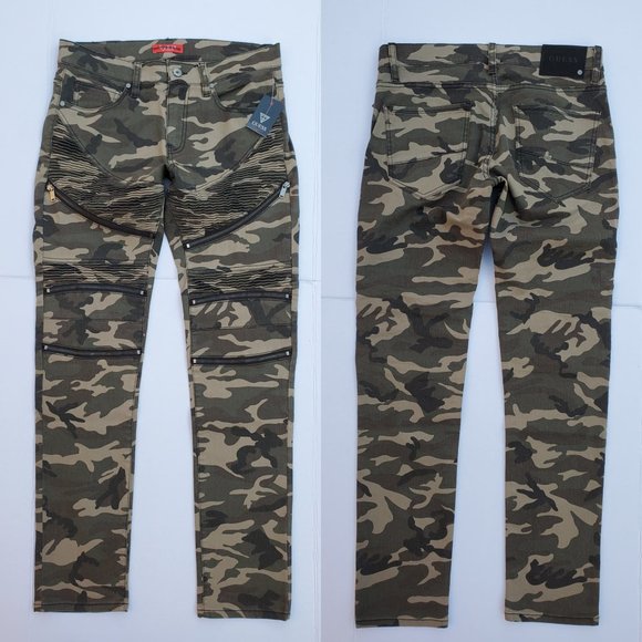 guess camo jeans